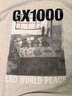 GX1000 x LSD World Peace Ninja Turtle Mushroom T-Shirt Size XL